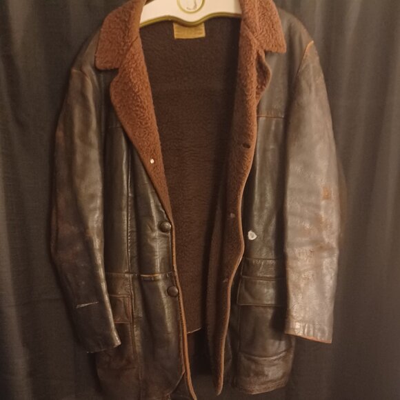 Vintage 70s Suedebane Genuine sheepskin lined Leather Marlboro Jacket XL RARE - Picture 11 of 11